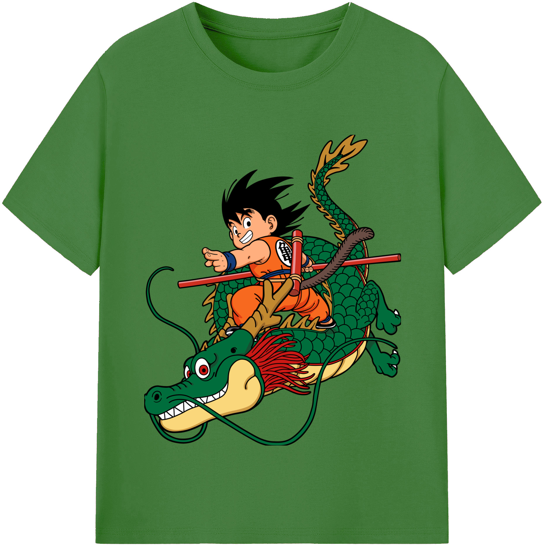 （画像用） ドラゴンボール 孫悟空（そん ごくう）Son Goku カカロット DRAGON BALL Kakarotto レディースカジュアルプリントTシャツ（綿100％）